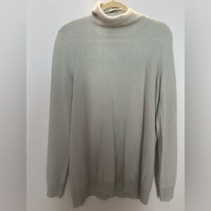 Bloomingdale's women’s Light blue turtleneck cashmere Sweater.